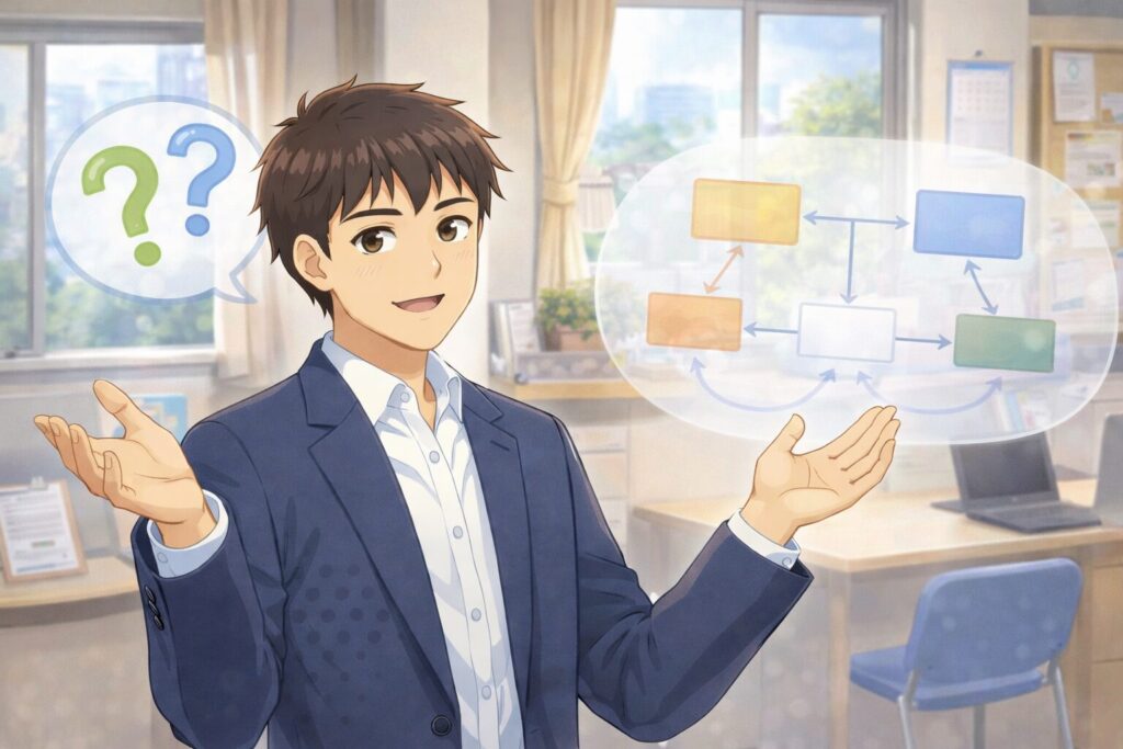 ジェントルヤグプロをどう考えるべきかを悩みながら理解しようとする男性のイメージ