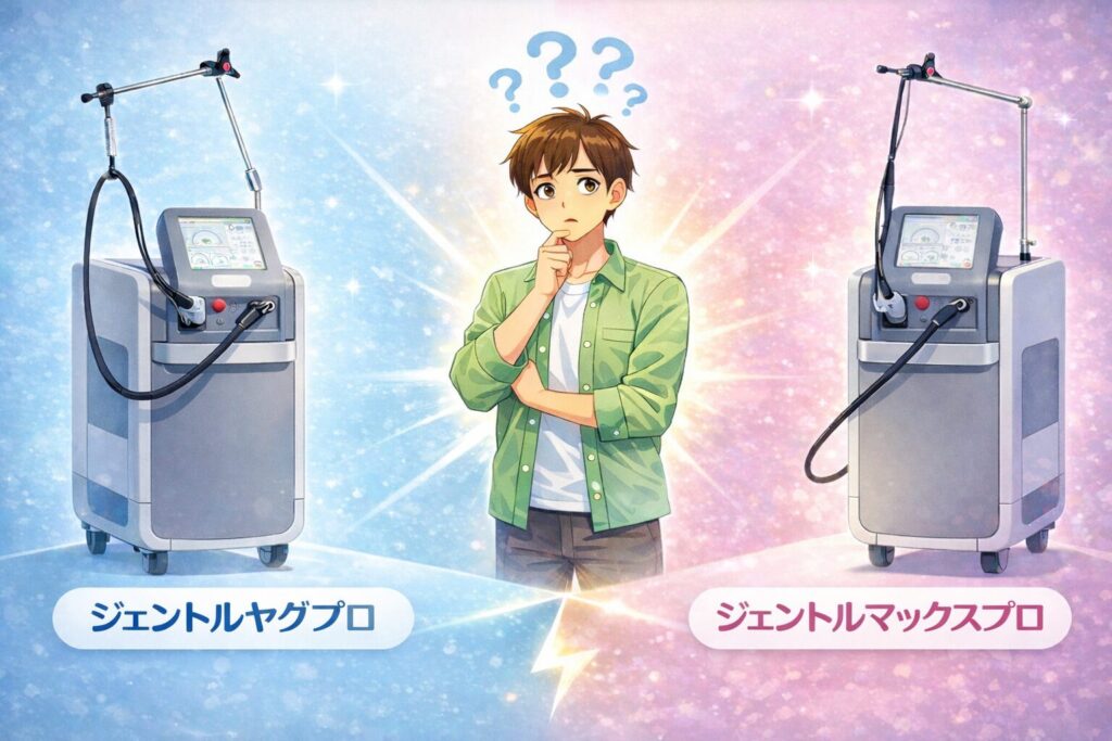 ジェントルヤグプロとジェントルマックスプロの比較画像