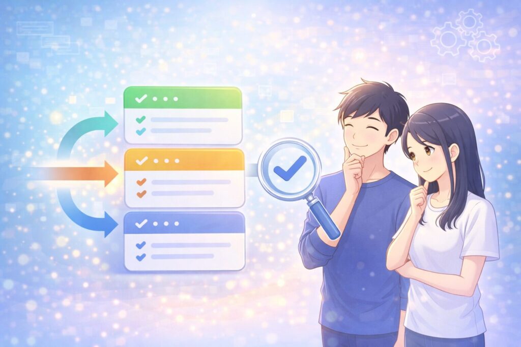 ヒゲ脱毛の判断ポイントを整理したまとめイメージ