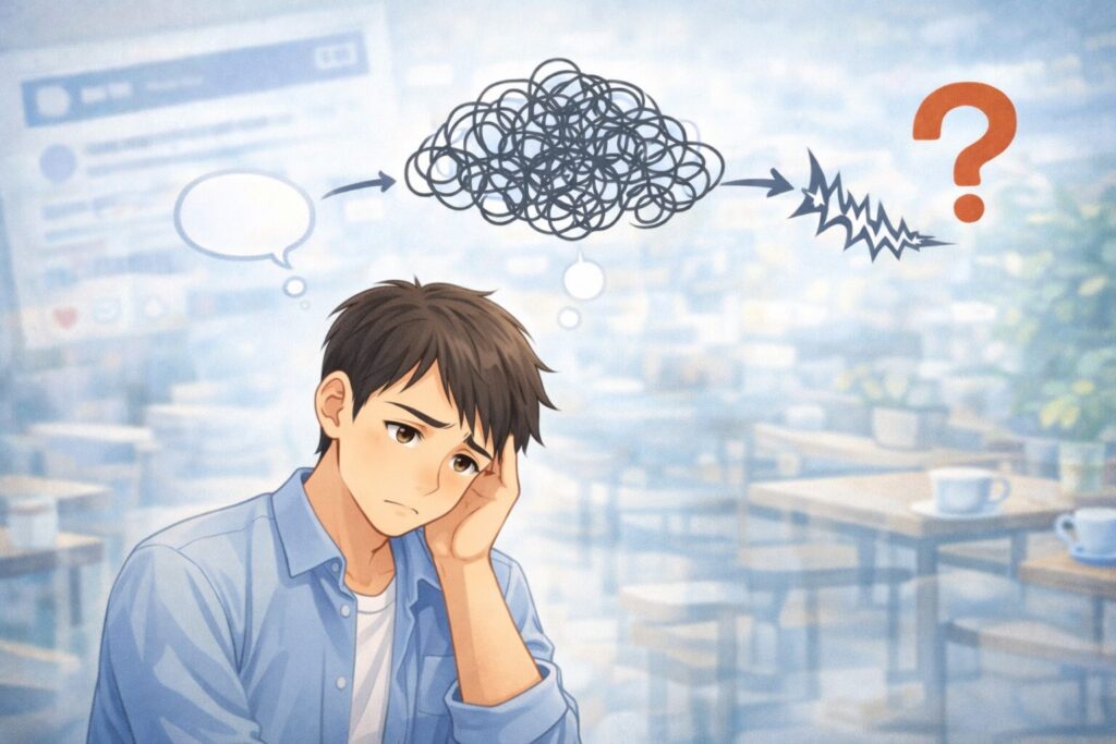 脱毛の情報が混乱している状態を示すイメージ