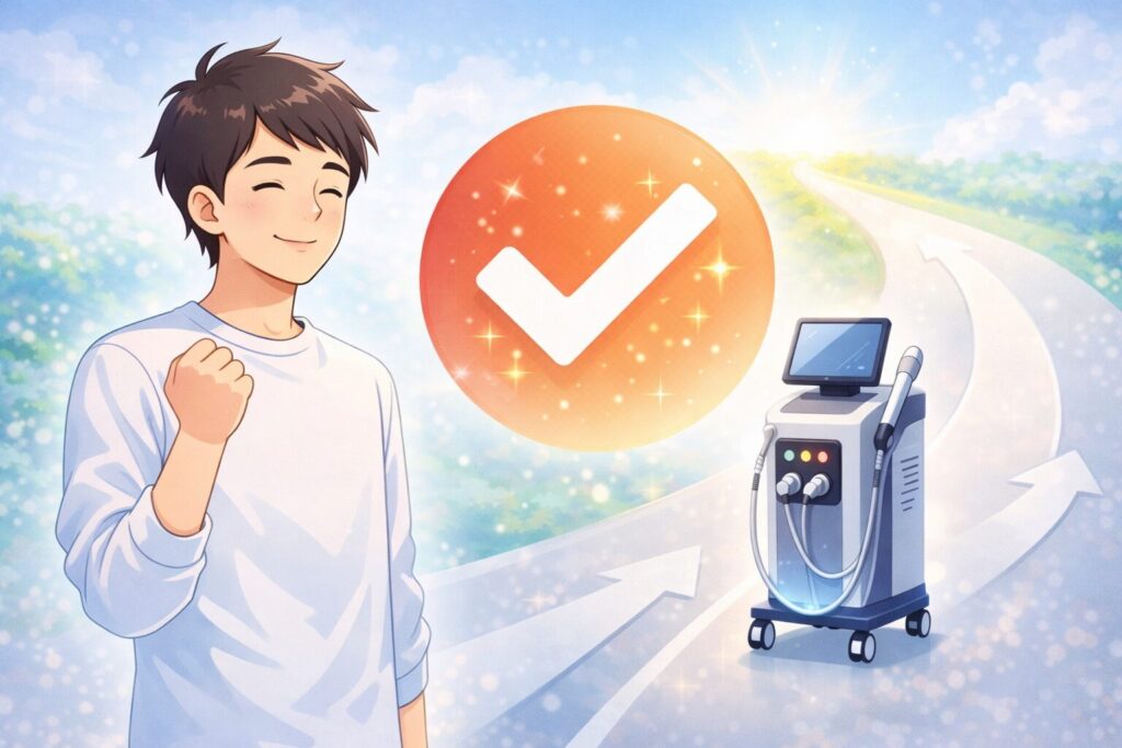 ヒゲ脱毛の正しい選び方をまとめたイメージ