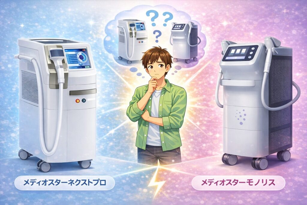 メディオスターネクストプロとモノリスの比較画像