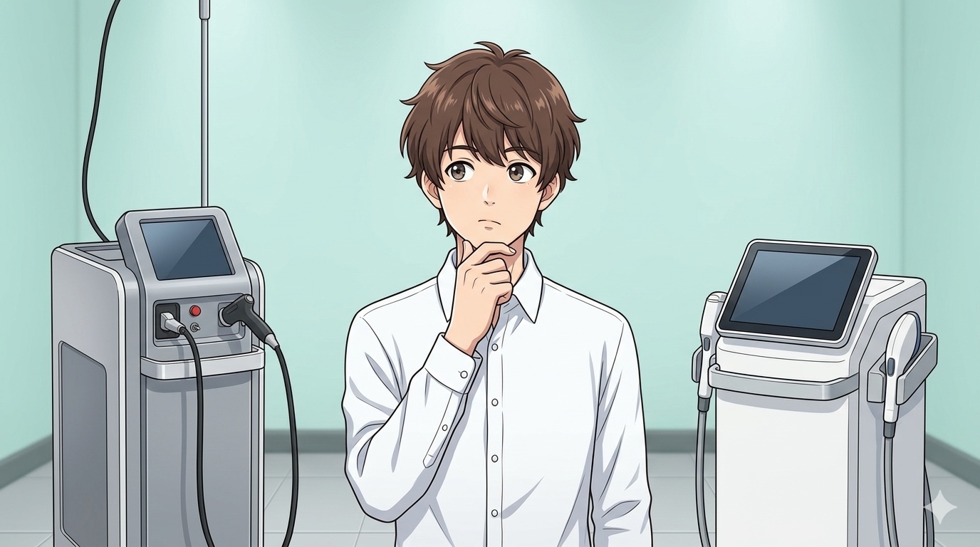 蓄熱式（メディオスター）と熱破壊式（ジェントル）の2方式を比較する見出し画像